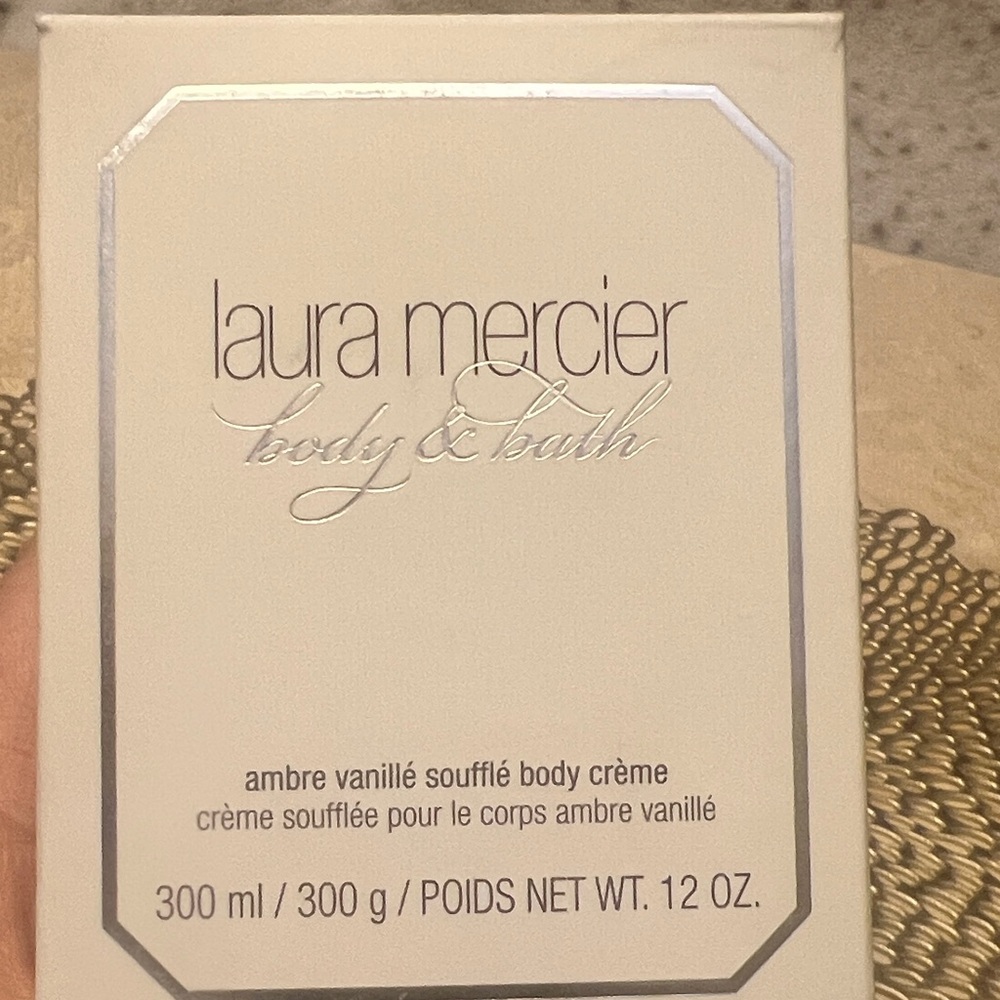 Laura Mercier Ambre Vanillé Soufflé Body Crème - Cream - 12 oz  sealed / boxed